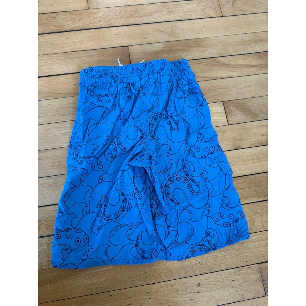 Hanna Andersson octopus blue‎ boys swim trunks